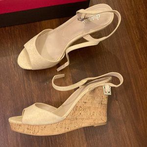 Brand new: Charles by David, Salmon Suede Wedge Sandals